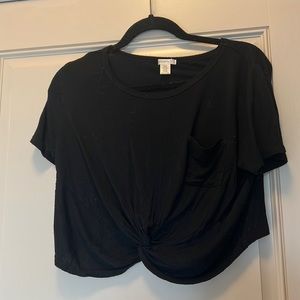 Black crop top